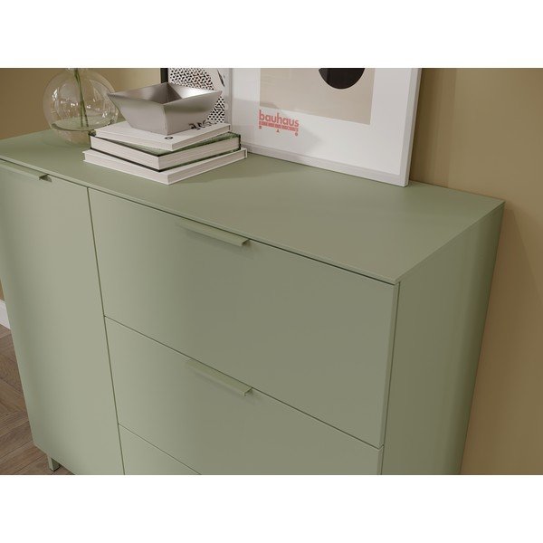 Armadietto verde opaco 109x98x40 cm Savoca – Germania-image-1