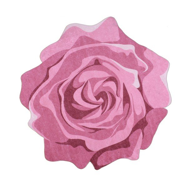 Tappeto Rose Duro, ⌀ 100 cm Pembe - Vitaus