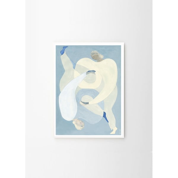 Poster 50x70 cm Hold You - Blue – Sofia Lind – The Poster Club-image-2