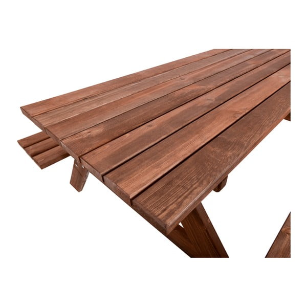 Set da pranzo da giardino in legno di pino per 6 persone Piknik - Rojaplast-image-4