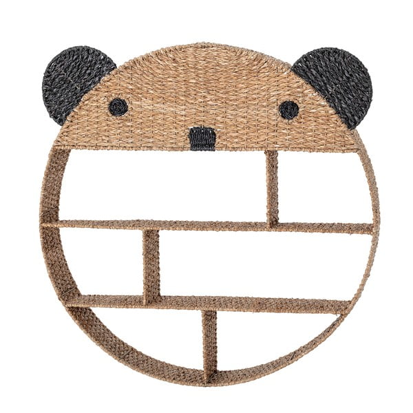 Libreria da parete per bambini in seagrass di colore naturale 91,5x98 cm Ghalia - Bloomingville Mini-image-2