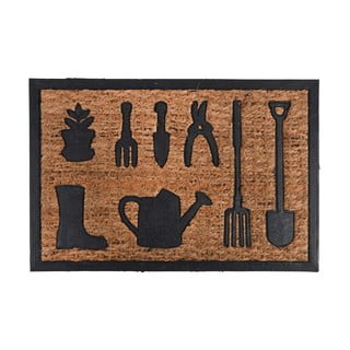 Tappeto in cocco con disegno di attrezzi da giardino Esschert Design Gardener, 40,3 x 60,8 cm - Esschert Design