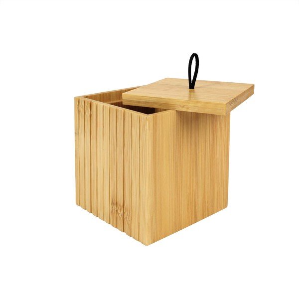 Organizer da bagno di colore naturale in bambù per dischetti di cotone Hanoi – douceur d'intérieur-image-4