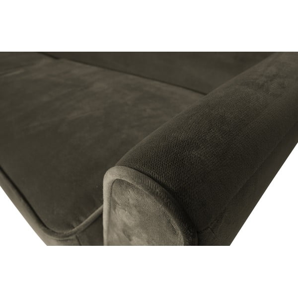 Divano in velluto verde scuro, 230 cm Rocco - WOOOD-image-1