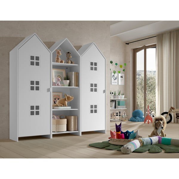 Armadio a giorno bianco per bambini 173x171,5 cm CASAMI BRUGES - Vipack-image-1