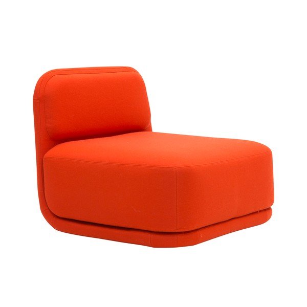 Poltrona arancione bassa Standby - Softline-image-2