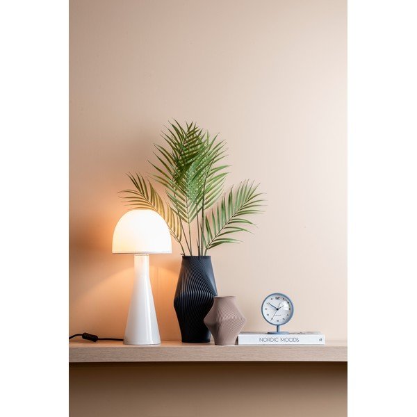 Lampada da tavolo bianca con paralume in vetro (altezza totale 45 cm) Bombin – Leitmotiv-image-1