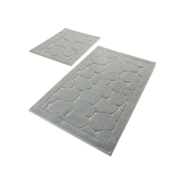 Set di 2 tappeti da bagno in cotone grigio Parma Grey - Confetti Bathmats