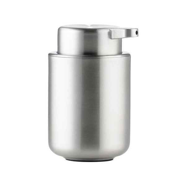 Dispenser per sapone color argento opaco in acciaio inox 250 ml Ume Steel – Zone