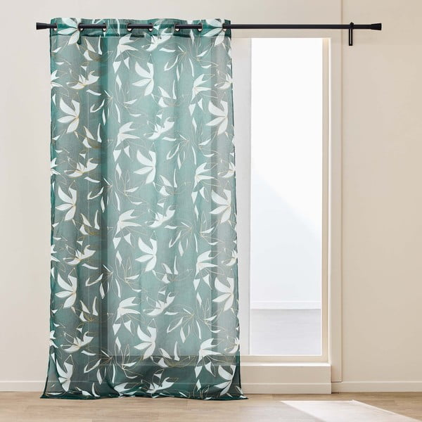 Tenda sottile verde in voile 140x240 cm Elsa – douceur d'intérieur