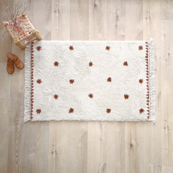 Tappeto beige e rosso , 120 x 170 cm Wooly - Nattiot-image-4