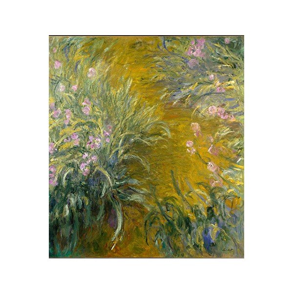 Obraz Claude Monet - The Path through the Irises, 80x70 cm