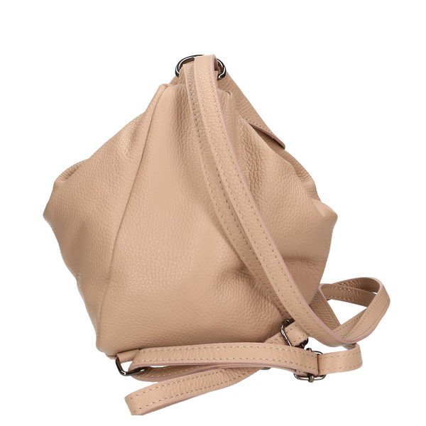 Zaino in pelle beige - Chicca Borse-image-1