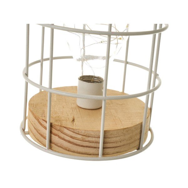 Lampada da tavolo bianca (altezza 20,5 cm) - Casa Selección-image-4