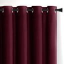 Tenda parzialmente oscurante burgundy in velluto 140x245 cm Eyelets – Restilo
