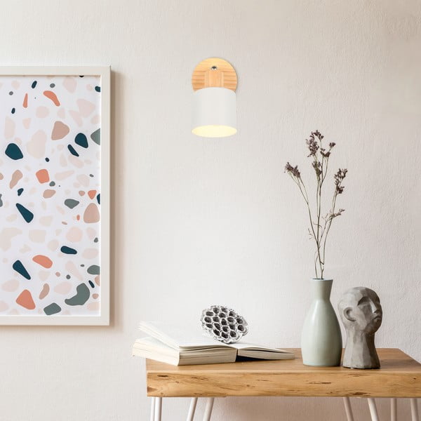 Faretto in colore bianco-naturale ø 9 cm Shanti - Trio-image-3