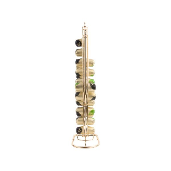 Supporto per 48 capsule di caffè in oro Present Time Cactus - PT LIVING-image-2