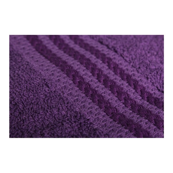 Set di 4 asciugamani da bagno in cotone viola, 70 x 140 cm - Foutastic-image-1