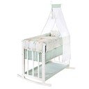 Culla bianca con altezza regolabile e per co-sleeping 90x45 cm Woodland Buddies – Roba