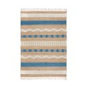 Tappeto blu/di colore naturale in misto iuta tessuto a mano 160x230 cm Medina Jute – Flair Rugs