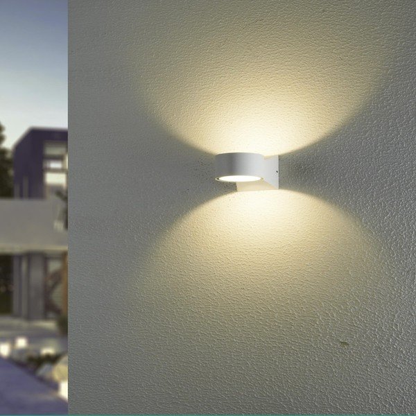Lampada da parete bianca Fluvial, 13 x 9 cm - SULION-image-1