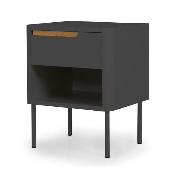 Comodino grigio antracite Switch - Tenzo-image-2