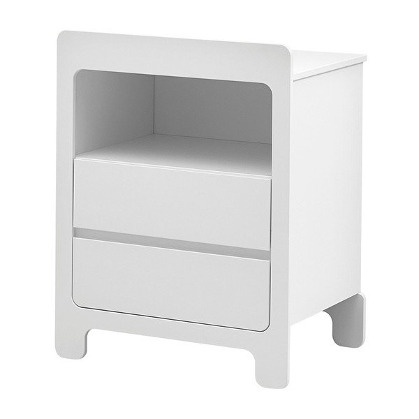 Cassettiera bianca Moon, 89 x 52 cm - Pinio