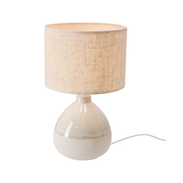 Lampada da tavolo beige con paralume in tessuto (altezza totale 41 cm) Ardo – Candellux Lighting-image-4