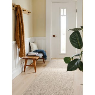Passatoia grigia/color crema lavabile 80x240 cm Rocco Dark Cream – Elle Decoration
