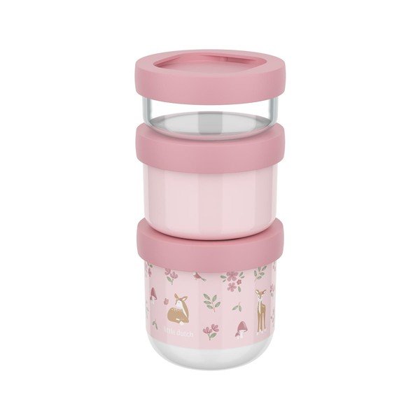 Portapranzo per bambini rosa chiaro in plastica 3 pz Fairy Garden – Mepal