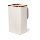 Cesta per il bucato color crema in tessuto Bamboo/Linen – Bigso