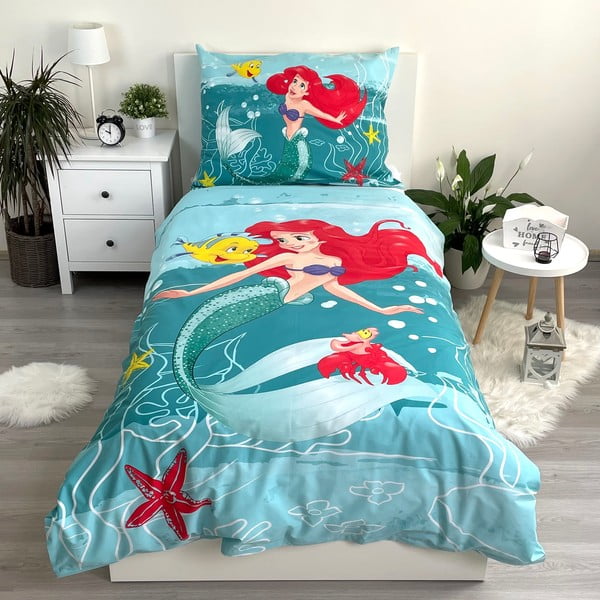 Biancheria da letto per bambini in cotone per letto singolo 140x200 cm Ariel Friends - Jerry Fabrics-image-1