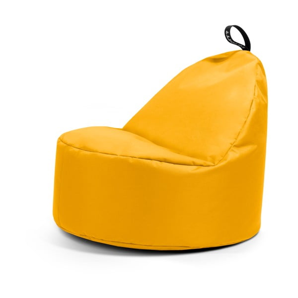Pouf a sacco per bambini giallo Round M – So Soft?