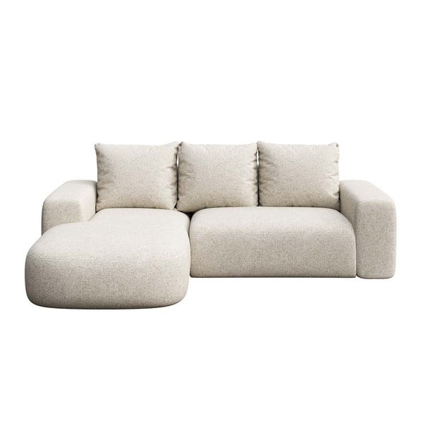 Divano angolare beige (con penisola a sinistra e chaise lounge) Monce – Rodier