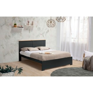 Letto matrimoniale antracite 140x190 cm Akira - Marckeric