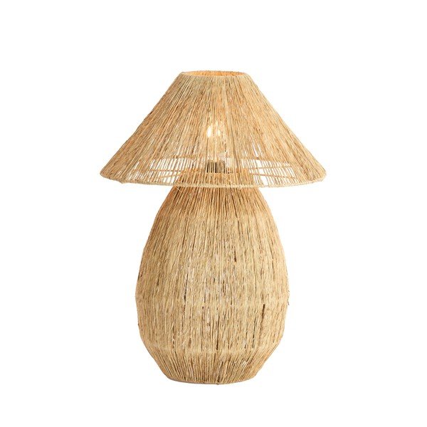 Lampada da tavolo di colore naturale con paralume in iuta (altezza totale 55 cm) Maruva – Light & Living-image-3