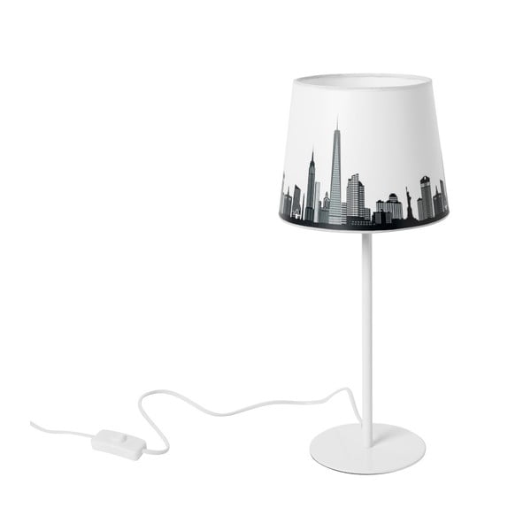 Lampada da tavolo Skyline in bianco e nero - SULION