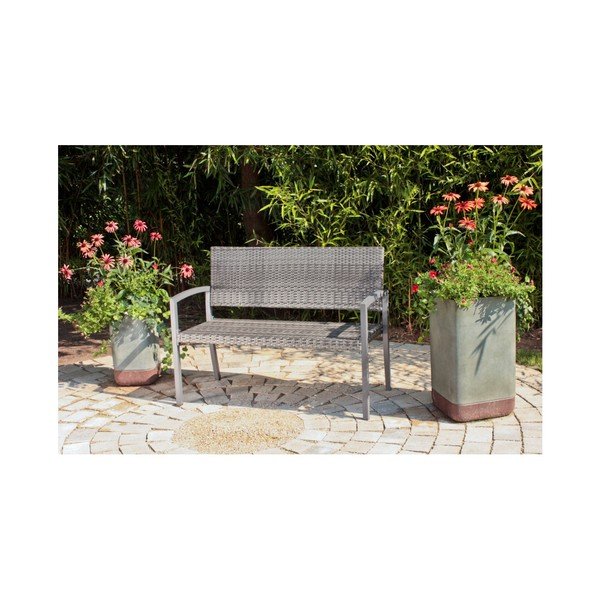 Panchina da giardino grigia ADDU Sanremo - Garden Pleasure-image-1