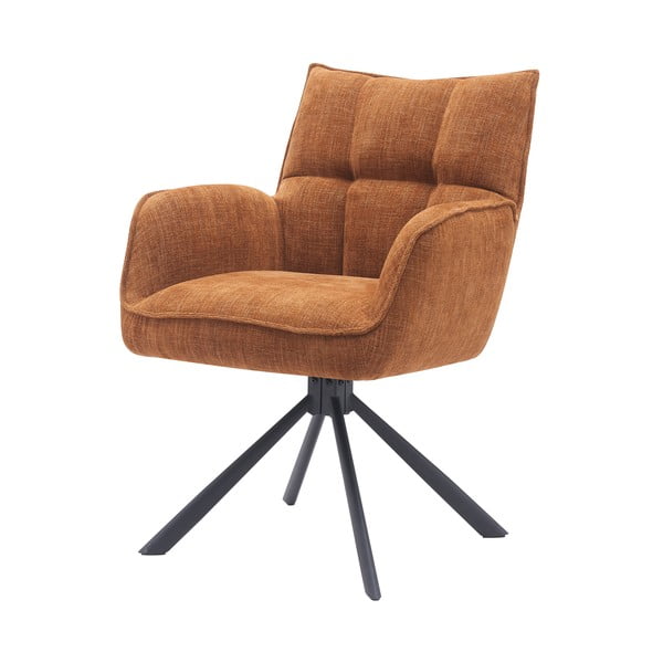 Set di sedie da pranzo arancione in imbottito 2 pz Marilla – Unique Furniture