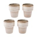 Tazzine in set per espresso color crema in ceramica 4 pz 100 ml Tone – Dakls