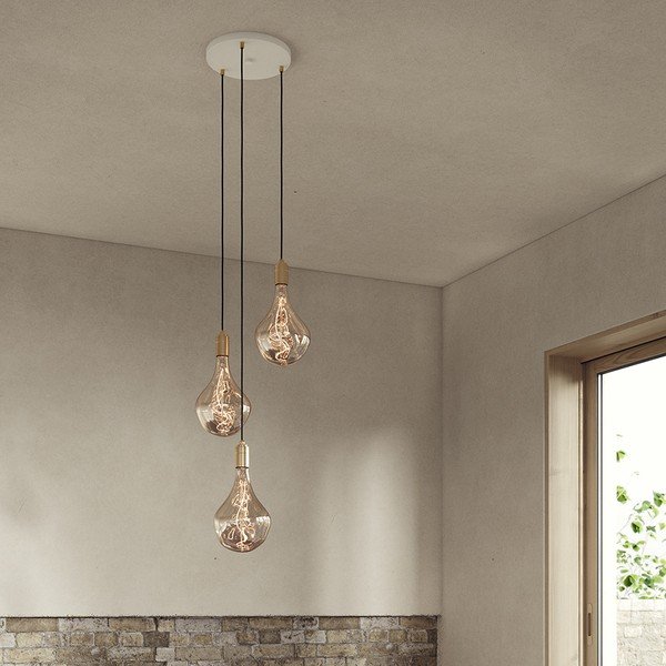 Lampadario con intensità regolabile color bronzo ø 25 cm Triple Pendant – tala-image-2