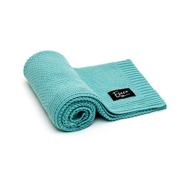 Coperta blu a maglia per neonati, 80 x 100 cm Spring - ESECO