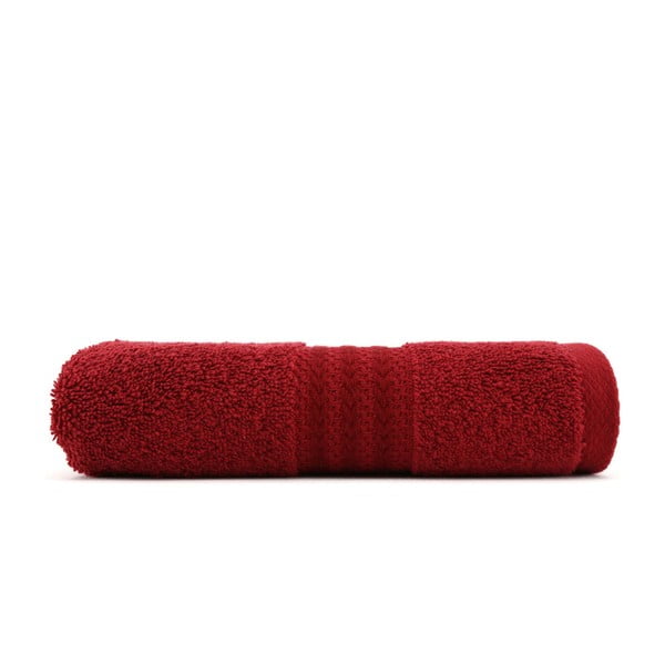 Asciugamano in cotone rosso, 50 x 90 cm Rainbow - Foutastic