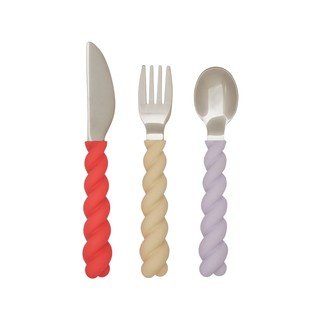 Posate per bambini in silicone 3 pz Mellow – OYOY Mini