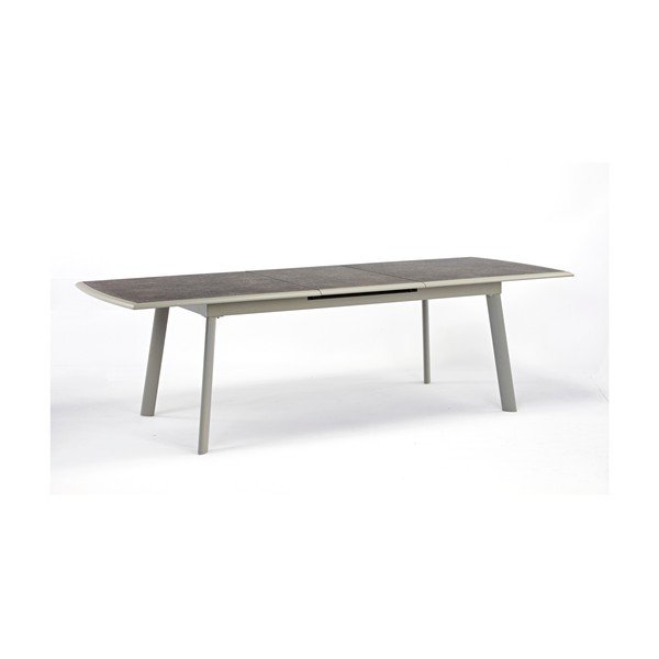Tavolo da pranzo da giardino in alluminio 100x200 cm Rotonde - Ezeis-image-4