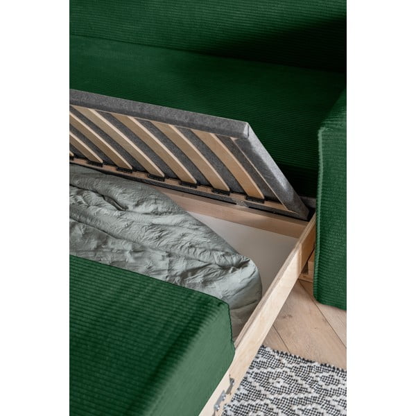 Divano letto verde scuro 168 cm Lucky Lucy - Miuform-image-4