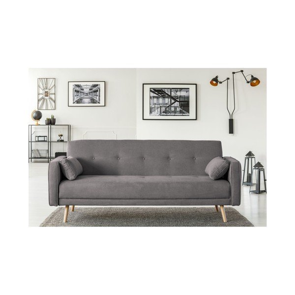 Tmavě šedá rozkládací pohovka Cosmopolitan Design Stuttgart, 212 cm-image-4
