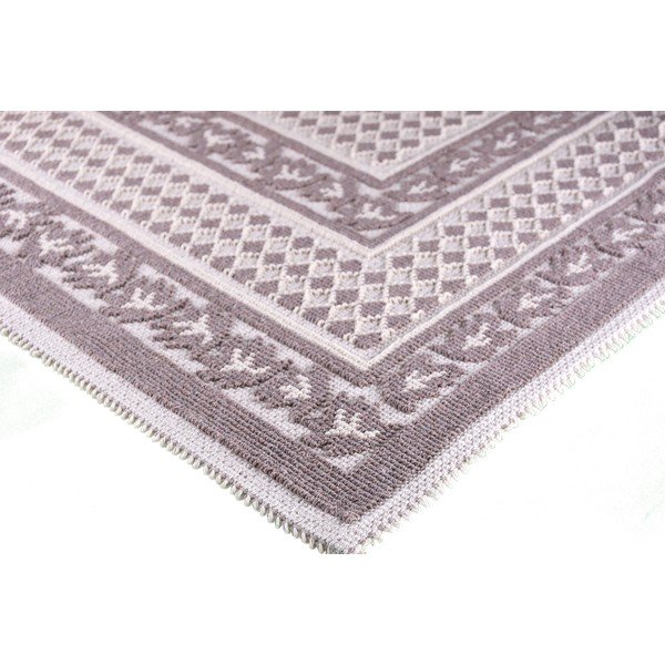 Tappeto in cotone grigio e beige , 80 x 200 cm Olvia - Vitaus-image-1