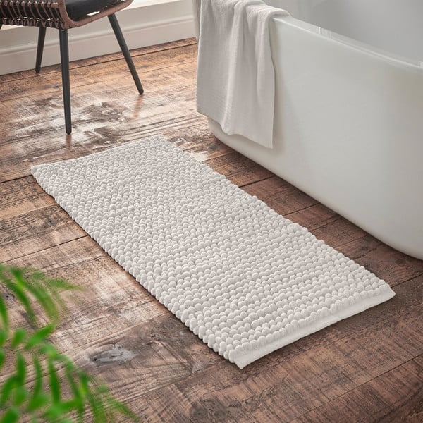 Tappetino per il bagno bianco 50x120 cm Aspen Bobble – Bianca-image-1