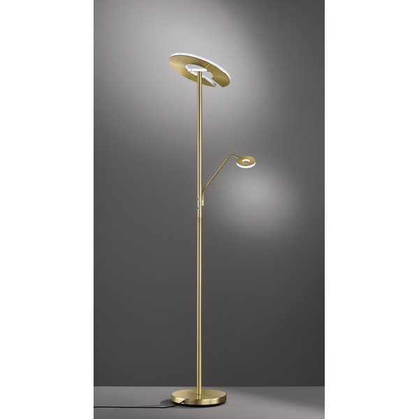Lampada da terra con intensità regolabile dorata (altezza 180 cm) Dent – Fischer & Honsel-image-3